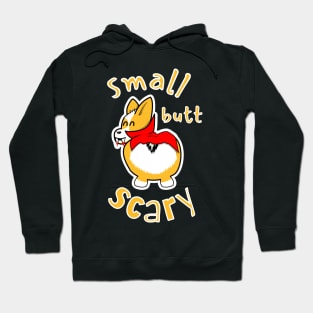 Small Butt Scary Corgi in Costume Hoodie